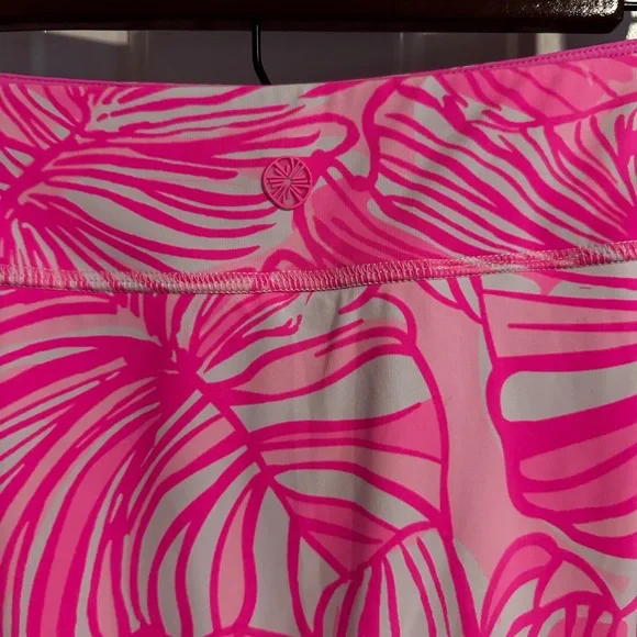 Lilly Pulitzer Pink and White Luxletic Skort - Picture 3 of 5